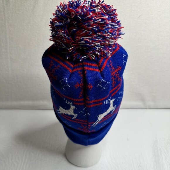 New York NWT Semper FI ChokoLids Reindeer Pom Beanie - Picture 5 of 7